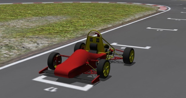 Visualización 3D del Vehículo FSAE®,en unescenario virtualutilizando elmotor gráfico Unity.