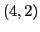 $ (4,2)$