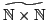 $ \widetilde{\mathbb{N}\times\mathbb{N}}$