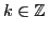 $ k\in\mathbb{Z}_{}$