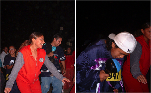 Joven kumiai bailando.