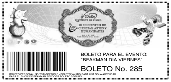 Ejemplo de boletos generados por el sistema