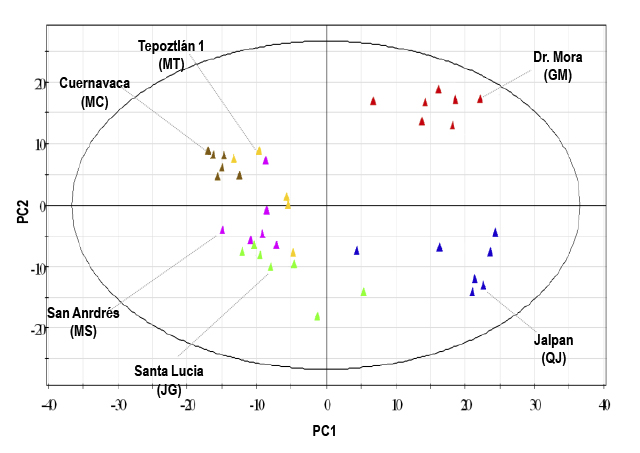 Perfil metabolómico de Galphimia glauca