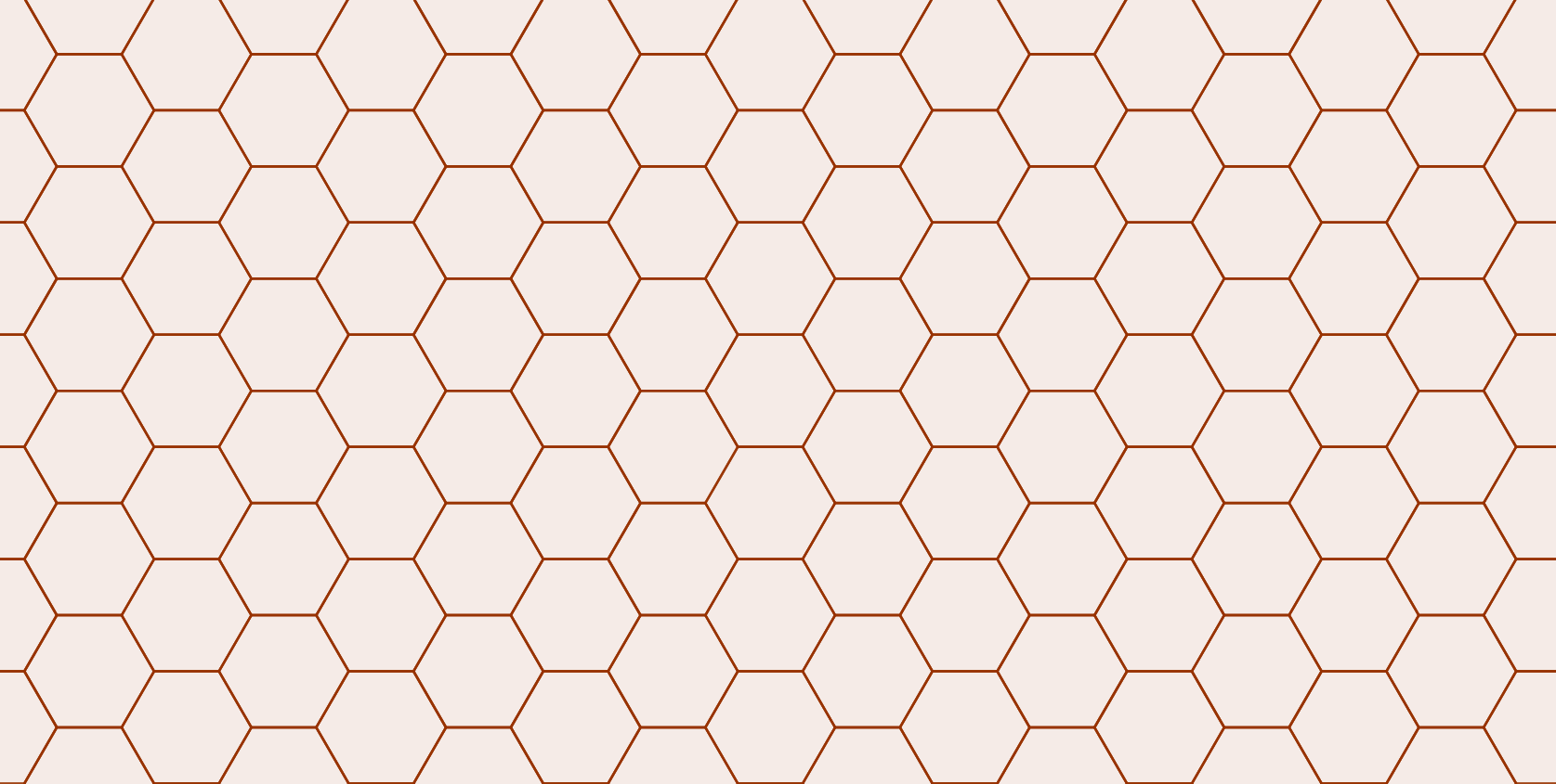 Simetría hexagonal presente en un panal de abejas