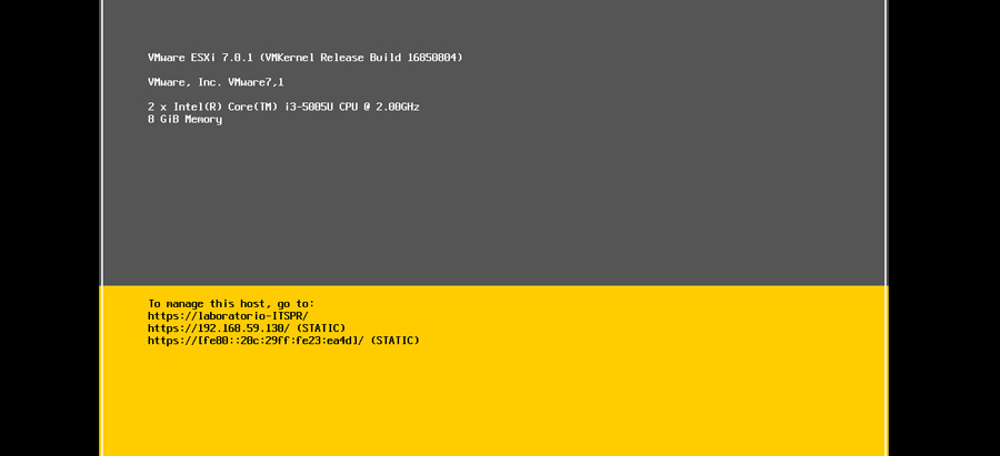 Interfaz de administración vía terminal